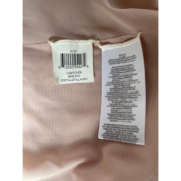 BCBG MaxAzria Jaxon Fringe Pink Blush Jacket Top & Modie Skirt Set, Small - Picture 9 of 9